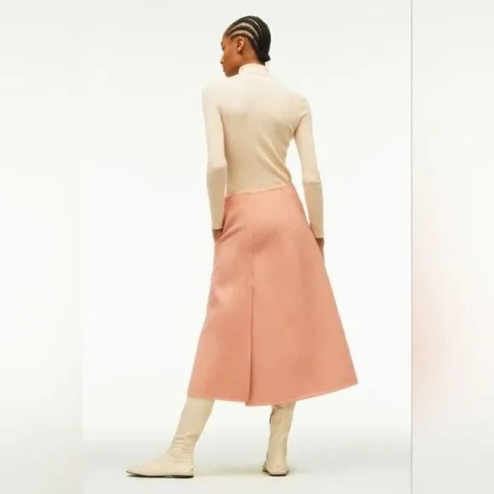 Limited Edition Zara Wool Skirt Midi A Line Wrap - Picture 2 of 14